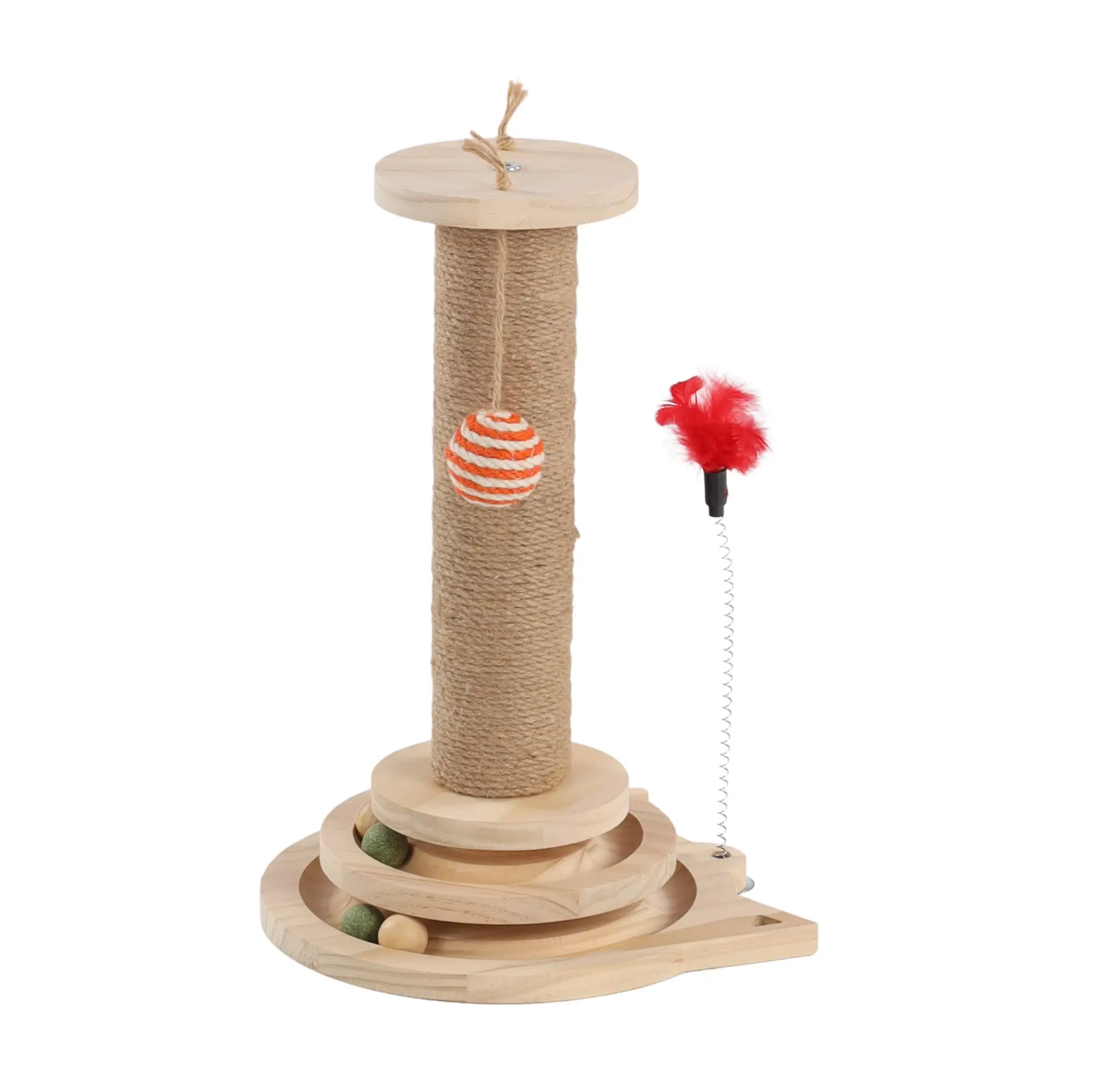 Jeu a Griffer pour Chat 25 x 40 cm Zack Plumes et Circuit a Balle