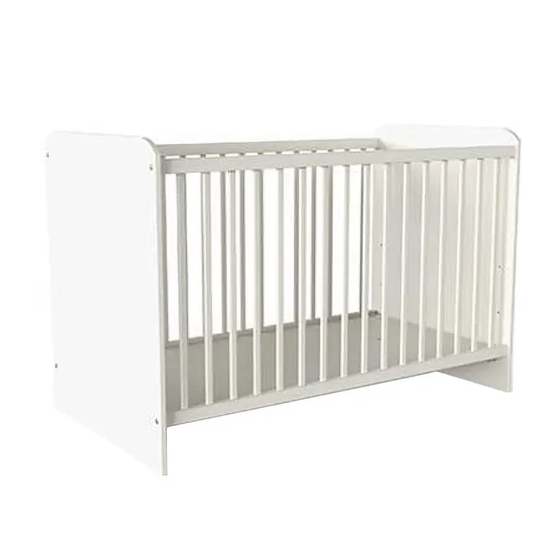 Lit à barreaux 60×120 cm avec sommier Reverso blanc