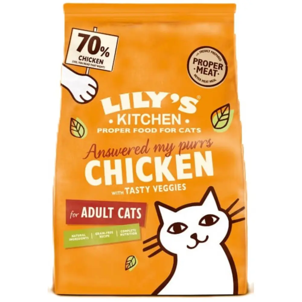 Lily’s Kitchen – Croquettes pour chat sans cereales au poulet 4Kg Lily’s Kitchen
