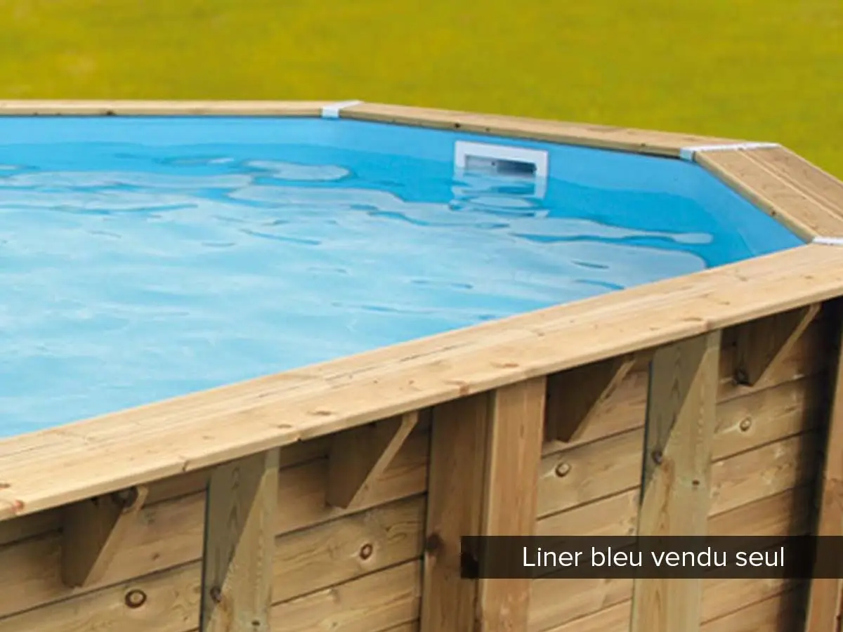 Liner seul Bleu pour piscine bois Azura 5,05 x 3,50 x 1,26 m – Ubbink