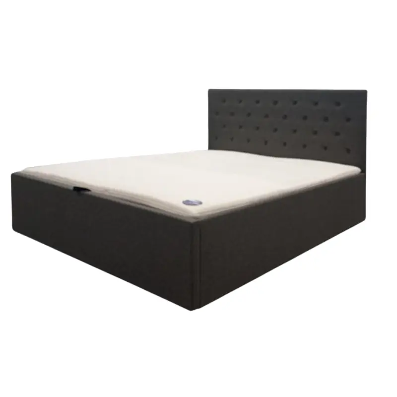 Lit coffre 160 x 200 cm Chester gris anthracite