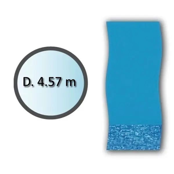 Liner swirl forme ronde d.4.57m pour piscine hors sol LI1548SB Swimline