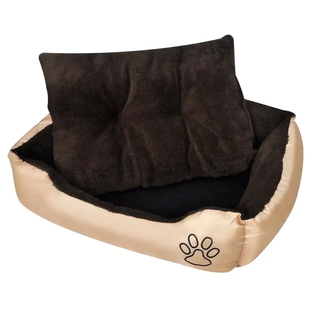 Lit chaud pour chiens avec coussin rembourrée L vidaXL 170201
