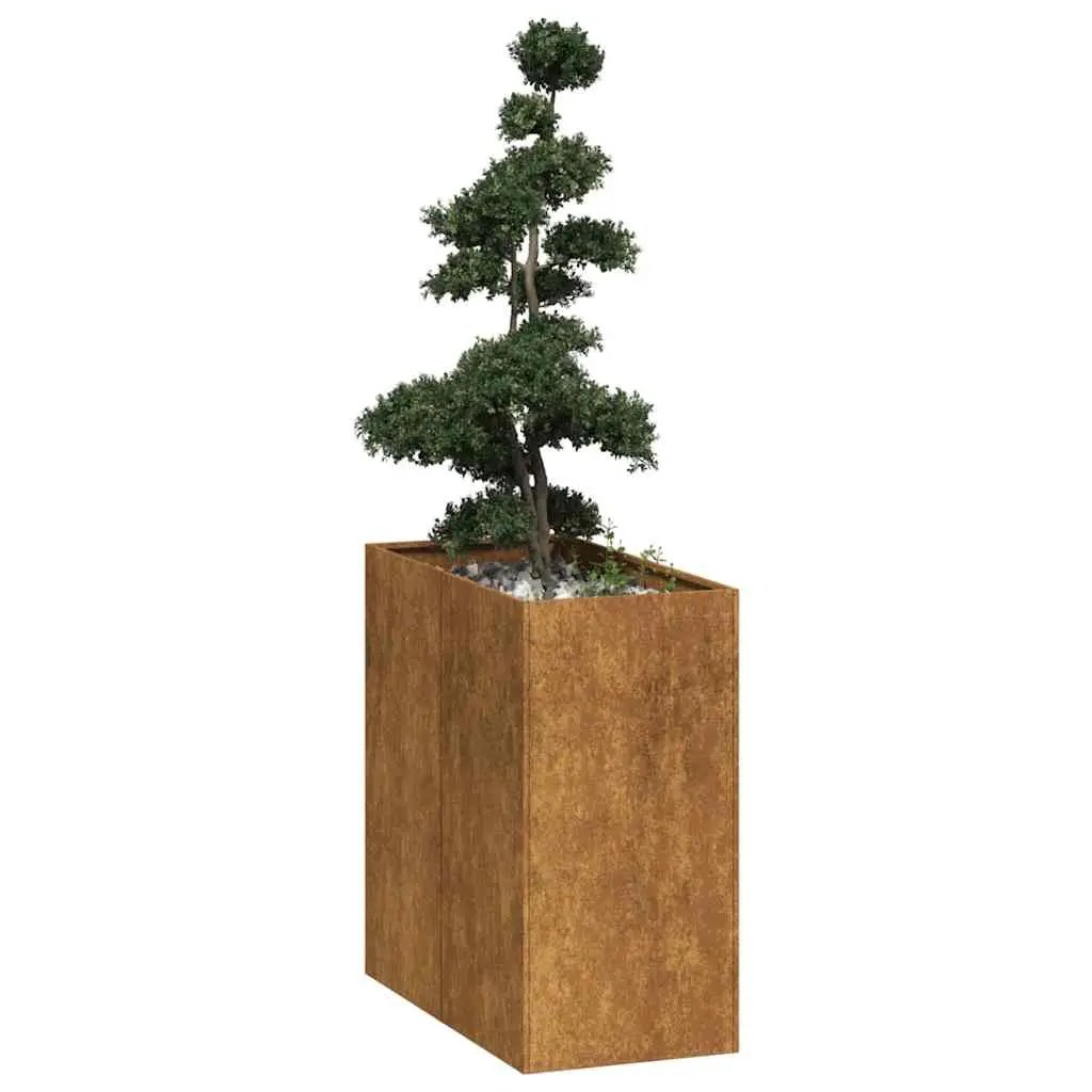 Jardinière rouillé 40x80x80 cm acier inoxydable vidaXL 860779