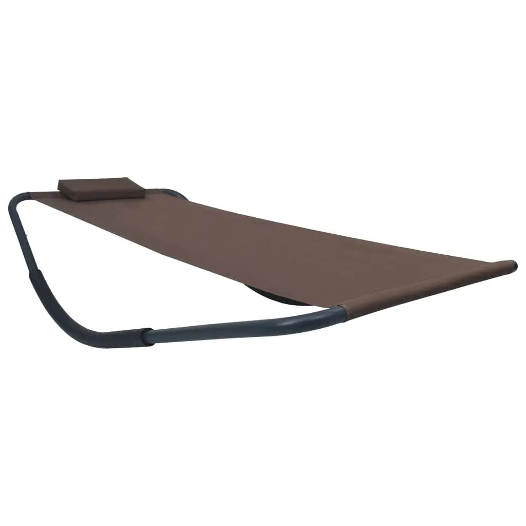 Lit de jardin Marron 200×90 cm Acier vidaXL 48084