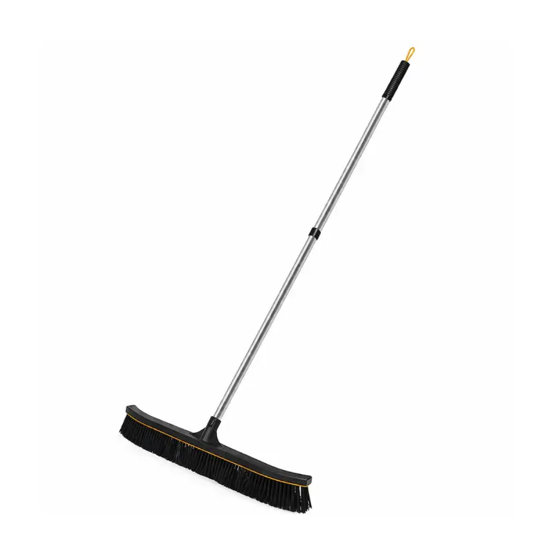 Balai Pro Brosse Extérieur | Balai Brosse Sol Dur Extérieur | Manche Télescopique | Tête XXL, Poils Longs Renforcés – VENTEO