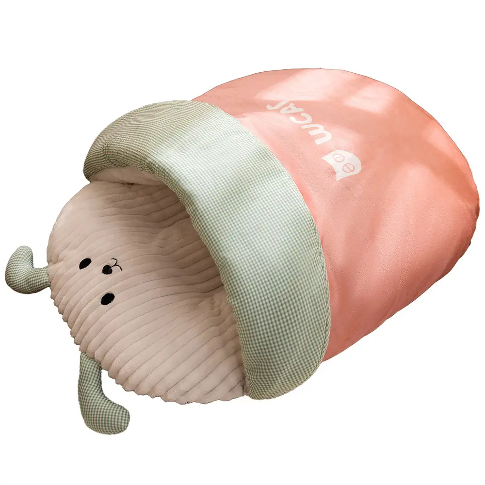 Lit chauffant pour chat – sac de couchage 3D – Semi – fermé – Offre chaleur et confort – Living123