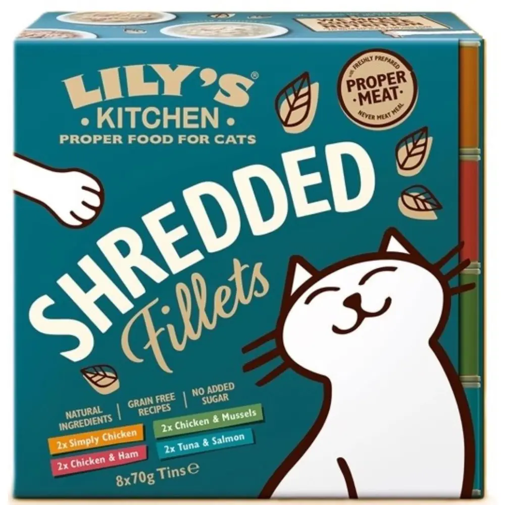 Lily’s Kitchen – 8 x 70 g Multipack Effilochés en bouillon, pour chat Lily’s Kitchen