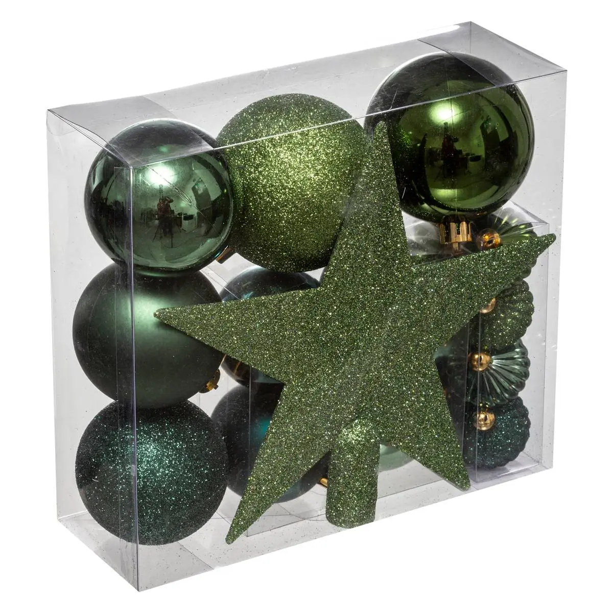 Kit de sapin «Colorama de Noël» 18 pièces vert FEERIC LIGHTS & CHRISTMAS