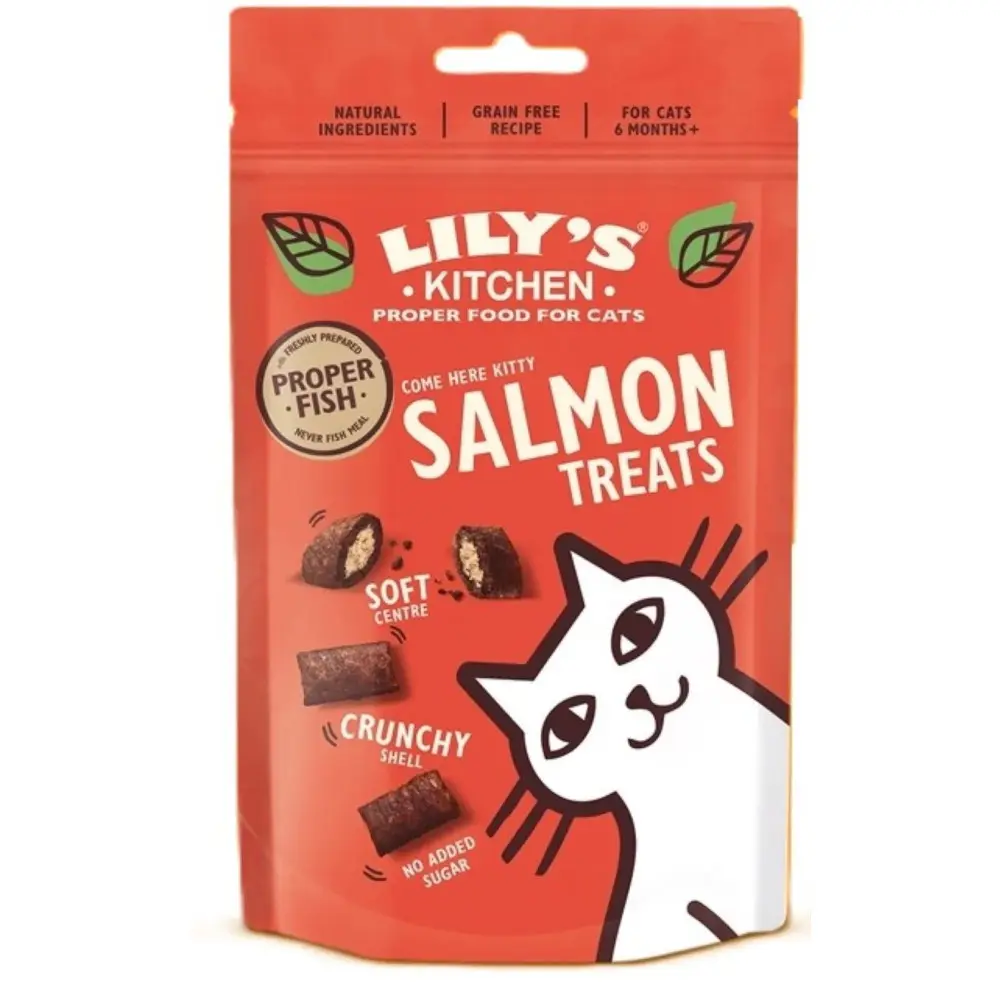 Lily’s Kitchen – Friandises au saumon 60g pour chat Lily’s Kitchen