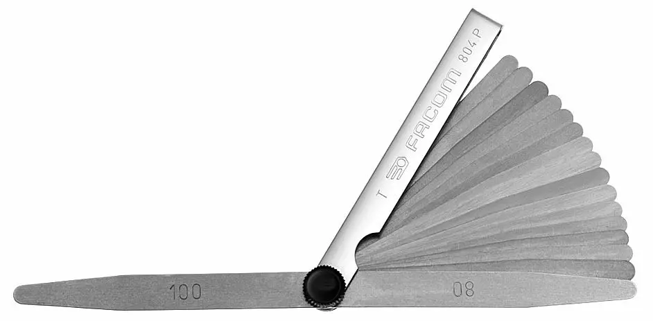 Jauge d’épaisseur métrique lamelles à bouts pointus longueur 90mm – FACOM – 804.P