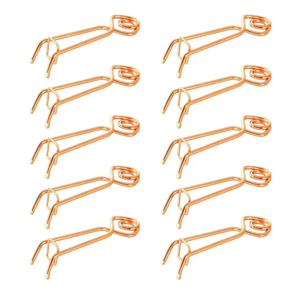 Lot de 10 pièges à taupe Putange traditionnel acier cuivré