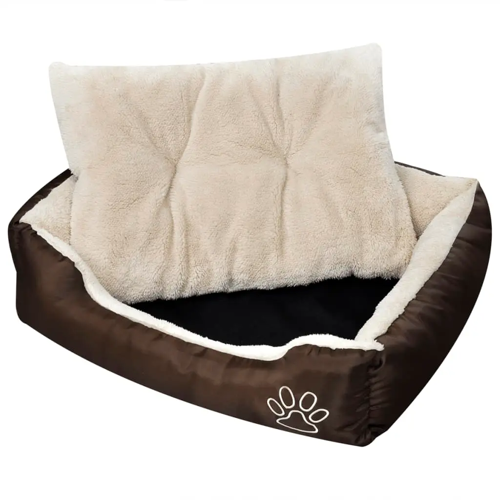 Lit chaud pour chiens avec coussin rembourré Taille S vidaXL 170203