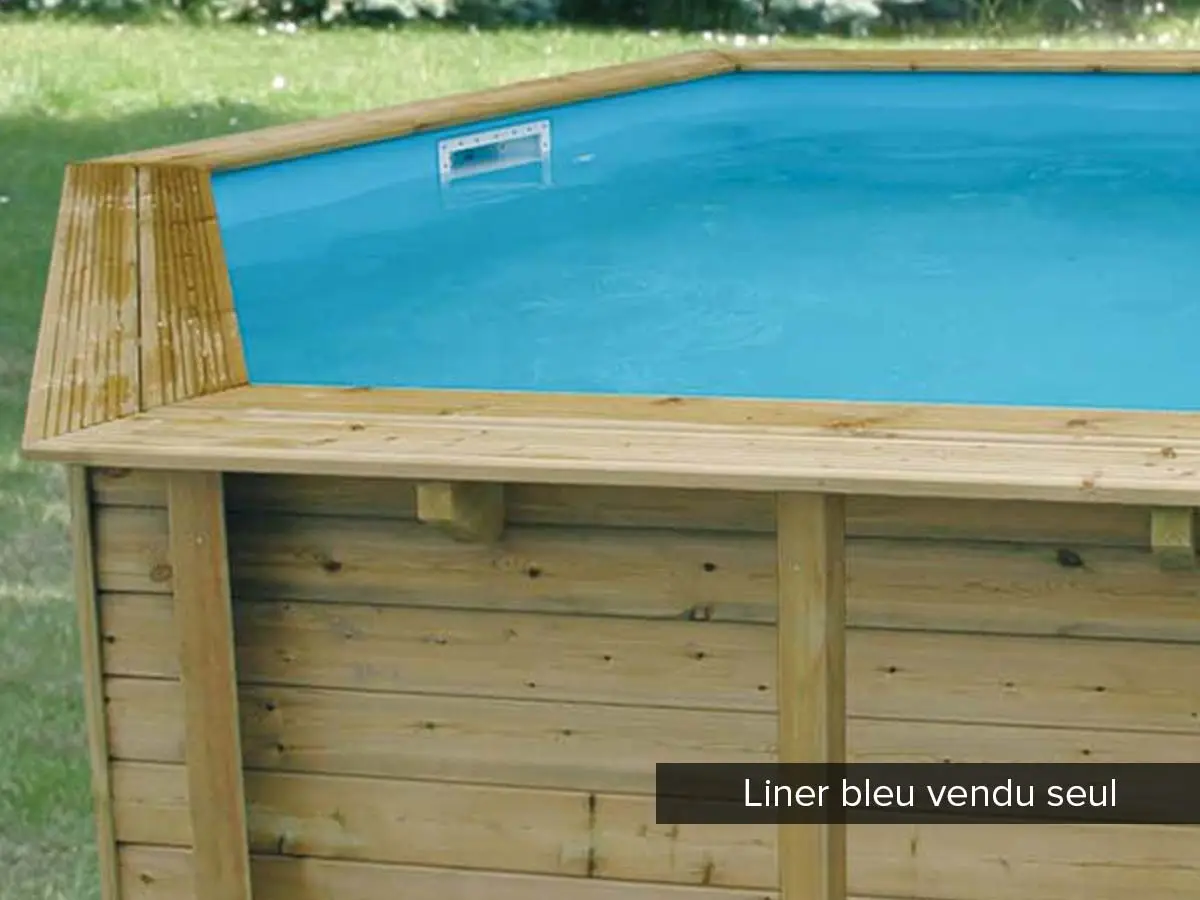 Liner seul Bleu pour piscine bois Azura Ø 4,10 x 1,20 m – Ubbink