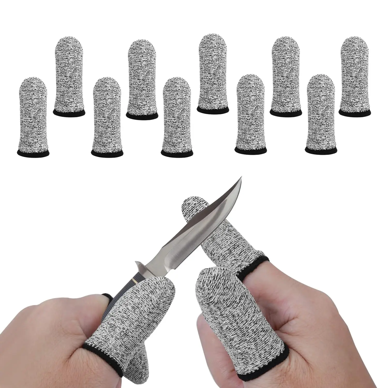 Lot de 10 protège-doigts réutilisables et respirants pour le travail, la cuisine, le jardin, la sculpture-Lytech
