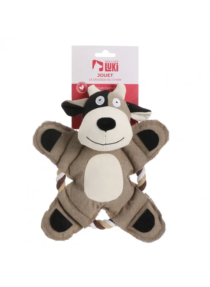 Jouet peluche avec corde forme lapin ou ours MUTICOLORE – Mon Ami Luki