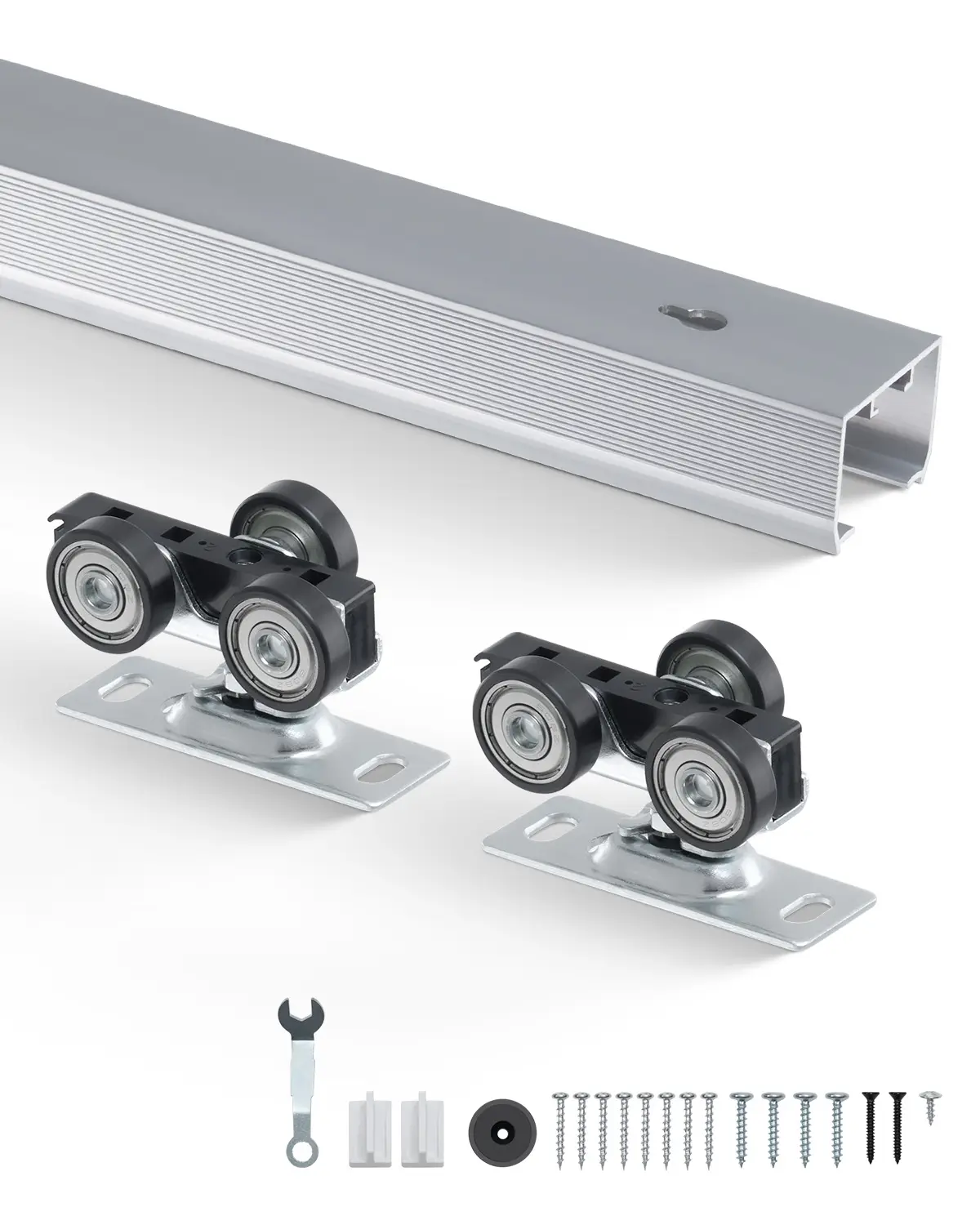 VEVOR Kit quincaillerie porte coulissante 1441mm, rail robuste, porte simple 610-762mm.