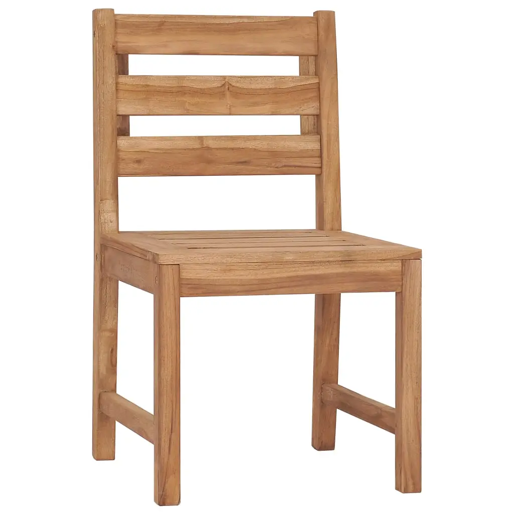 Lot de 2 Chaises de jardin | Chaise d’extérieur Bois de teck solide