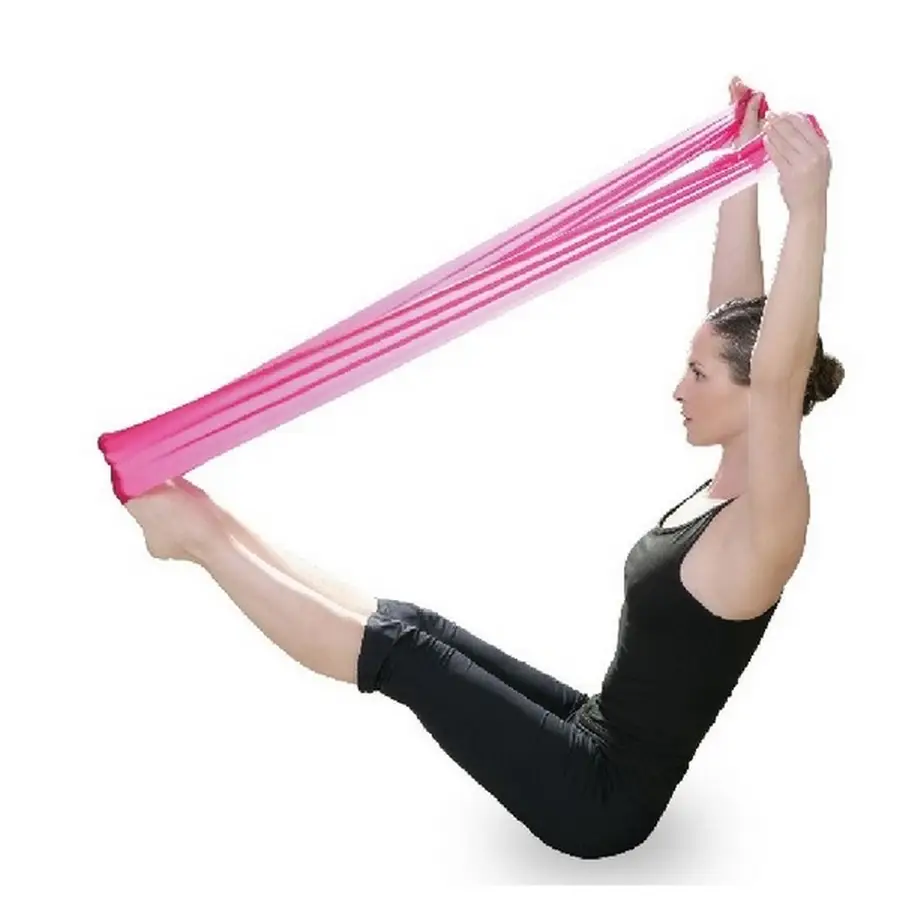 Lot de 2 Bandes élastiques – 2 résistances : moyenne et extra forte – Tous types d’exercices pilates, yoga et gym – Sun&Sia