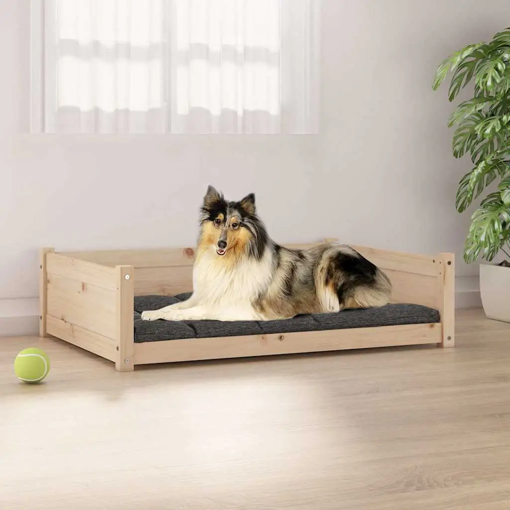 Lit pour chien 95,5×65,5×28 cm Bois de pin solide vidaXL 821457