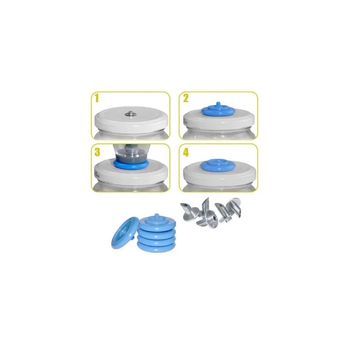 Kit sous vide – 5 valves + poiçons