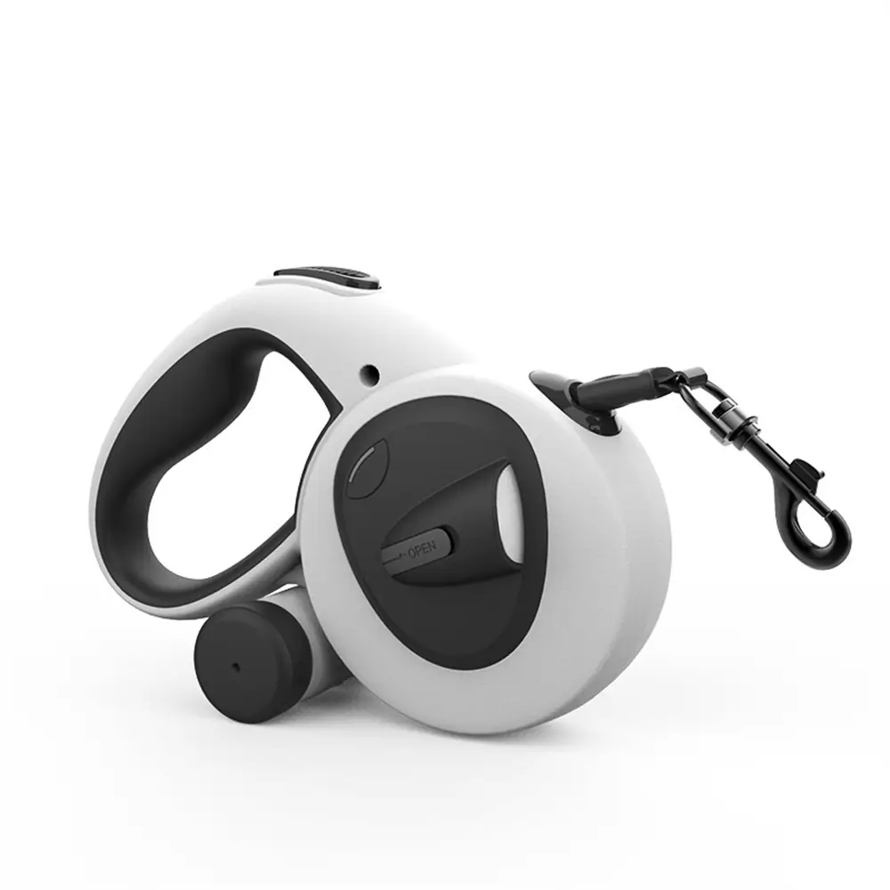 Lien retractable pour chien avec LED MCBOSON