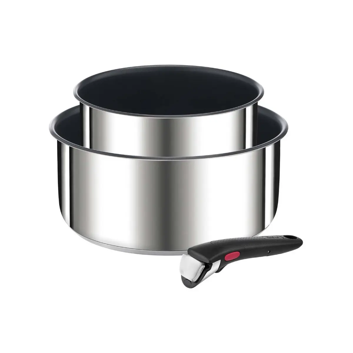 Lot de 2 casseroles inox 16/20cm + poignée L9739202 Tefal