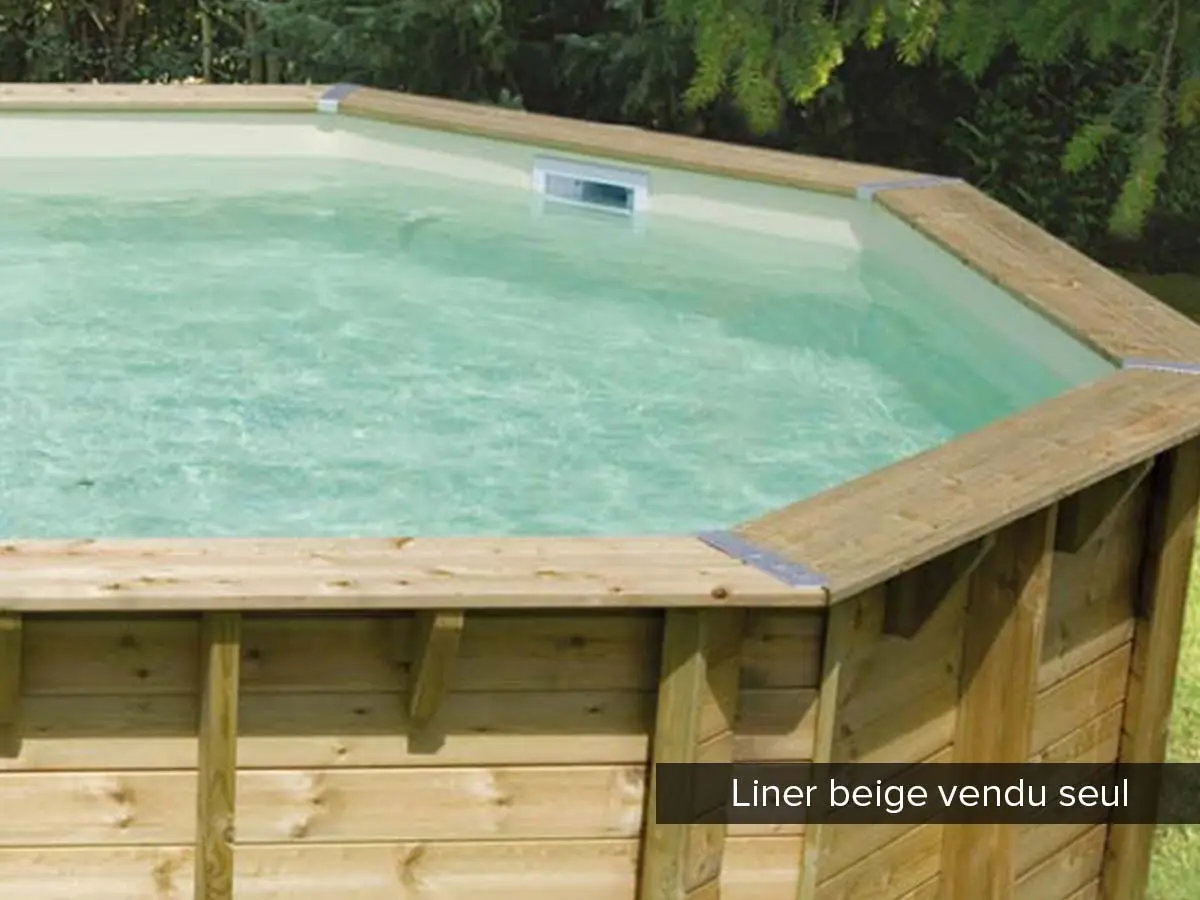 Liner seul Beige pour piscine bois Océa 5,50 x 3,55 x 1,20 m – Ubbink