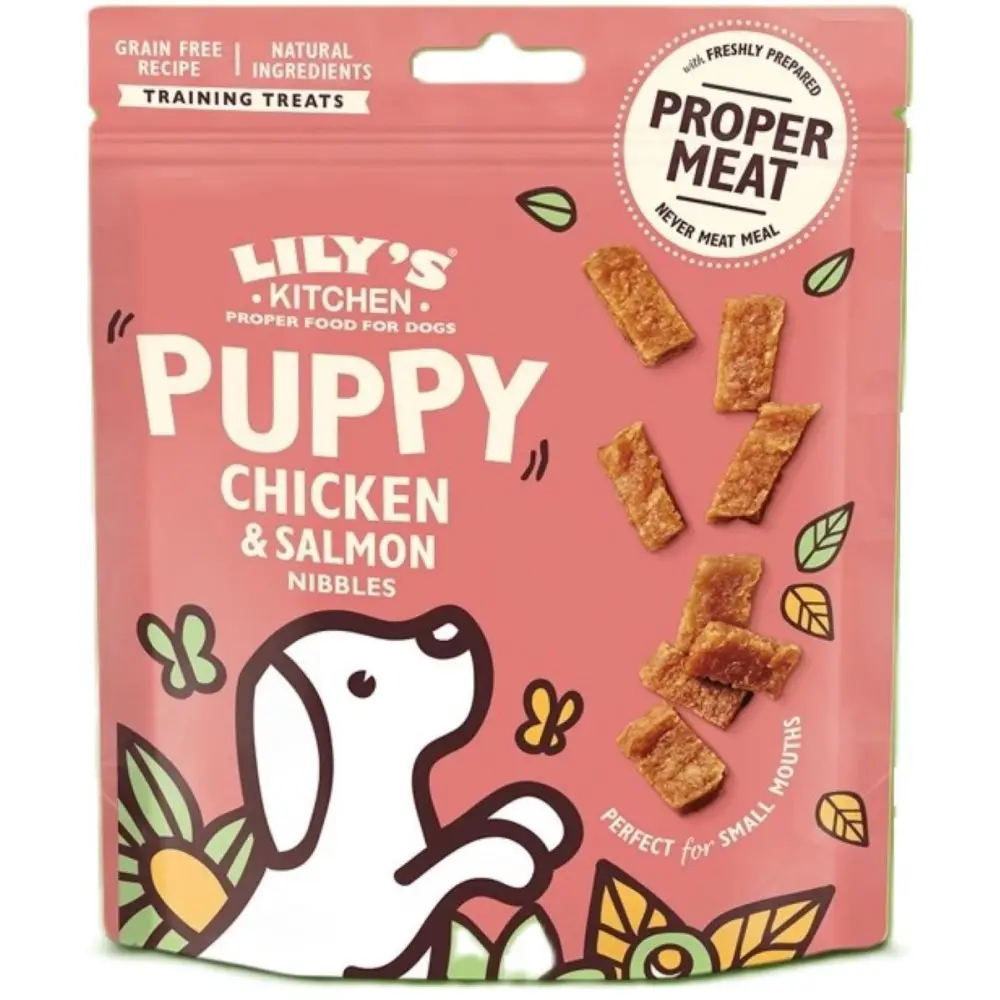 Lily’s Kitchen – Friandises pour chiot 70g poulet et saumon Lily’s Kitchen