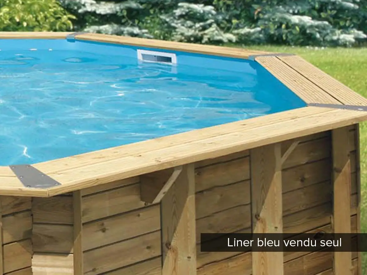 Liner seul Bleu pour piscine bois Océa 6,10 x 4,00 x 1,30 m – Ubbink