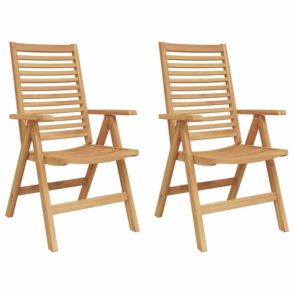 Lot de 2 Chaises de jardin | Chaise d’extérieur Marron 52 x 64,5 x 108 cm