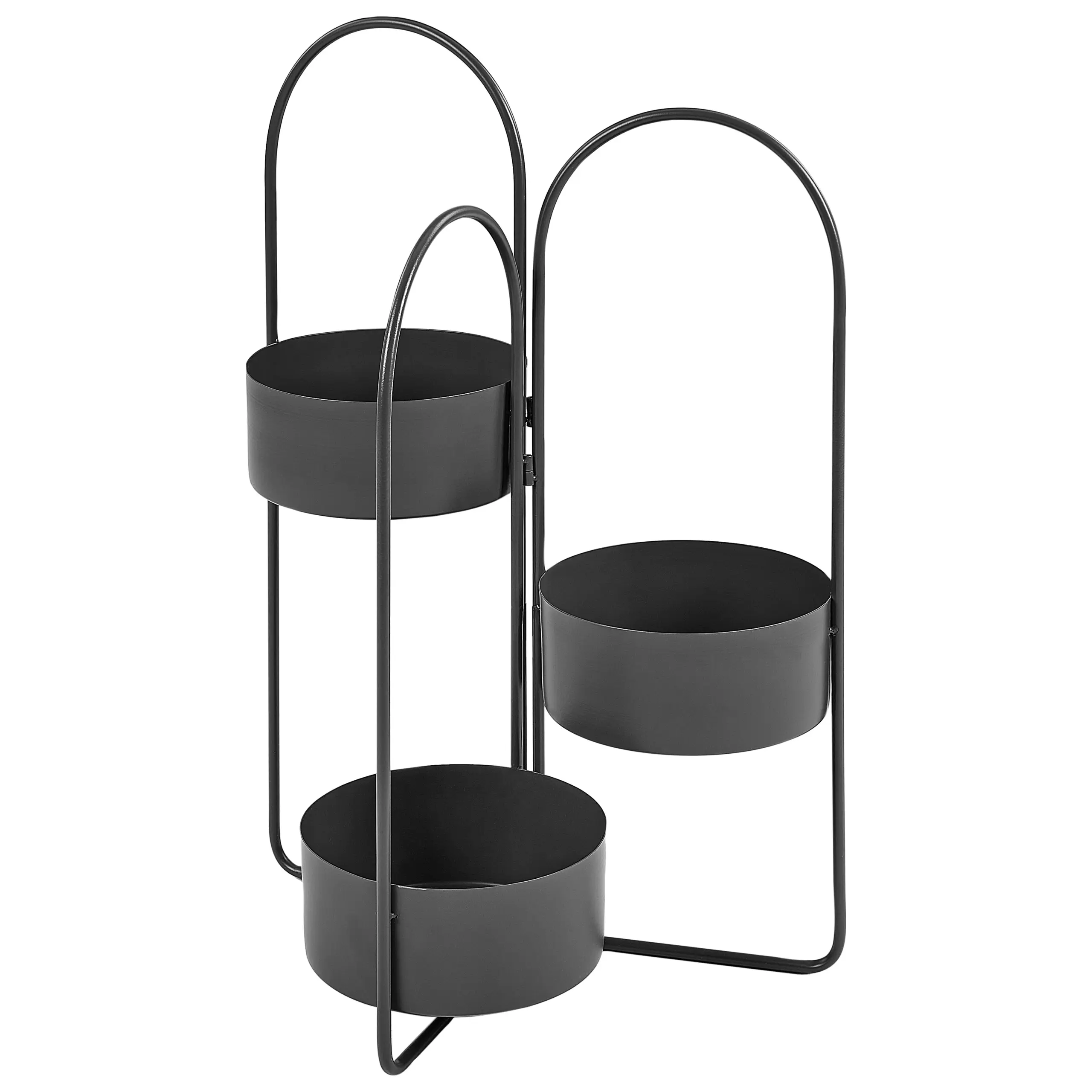 Cache-pot d’intérieur Métal Noir COLUTENA – Beliani