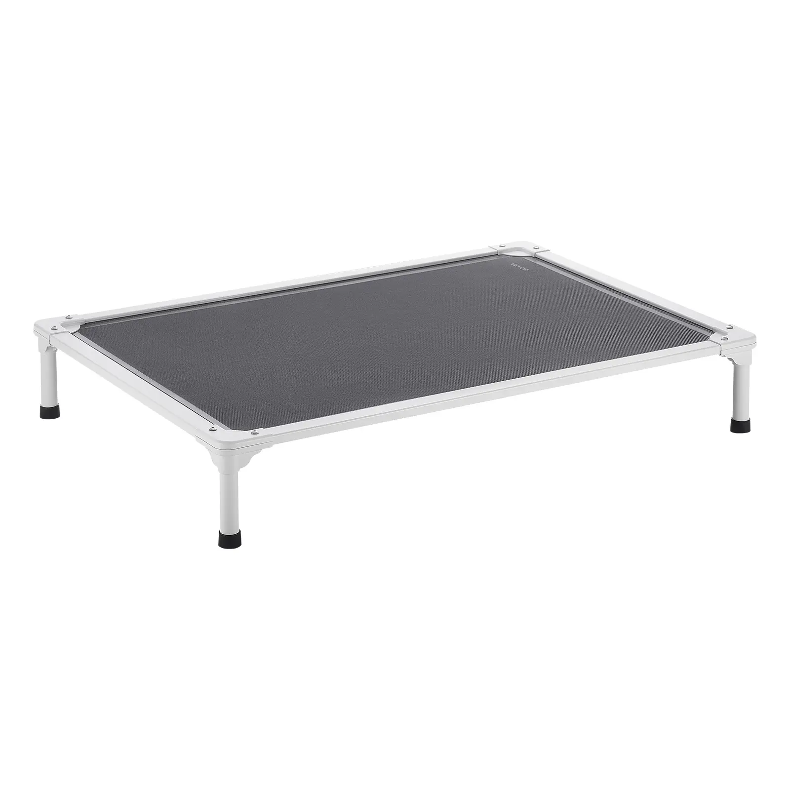 VEVOR Lit surélevé chien/chat L, cadre aluminium, maille respirante, portable, intérieur/extérieur, gris.