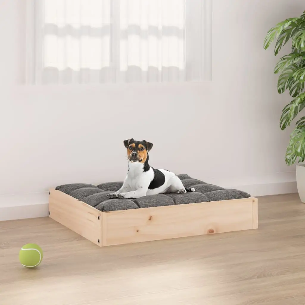 Lit pour chien 51,5x44x9 cm Bois de pin solide vidaXL 820846