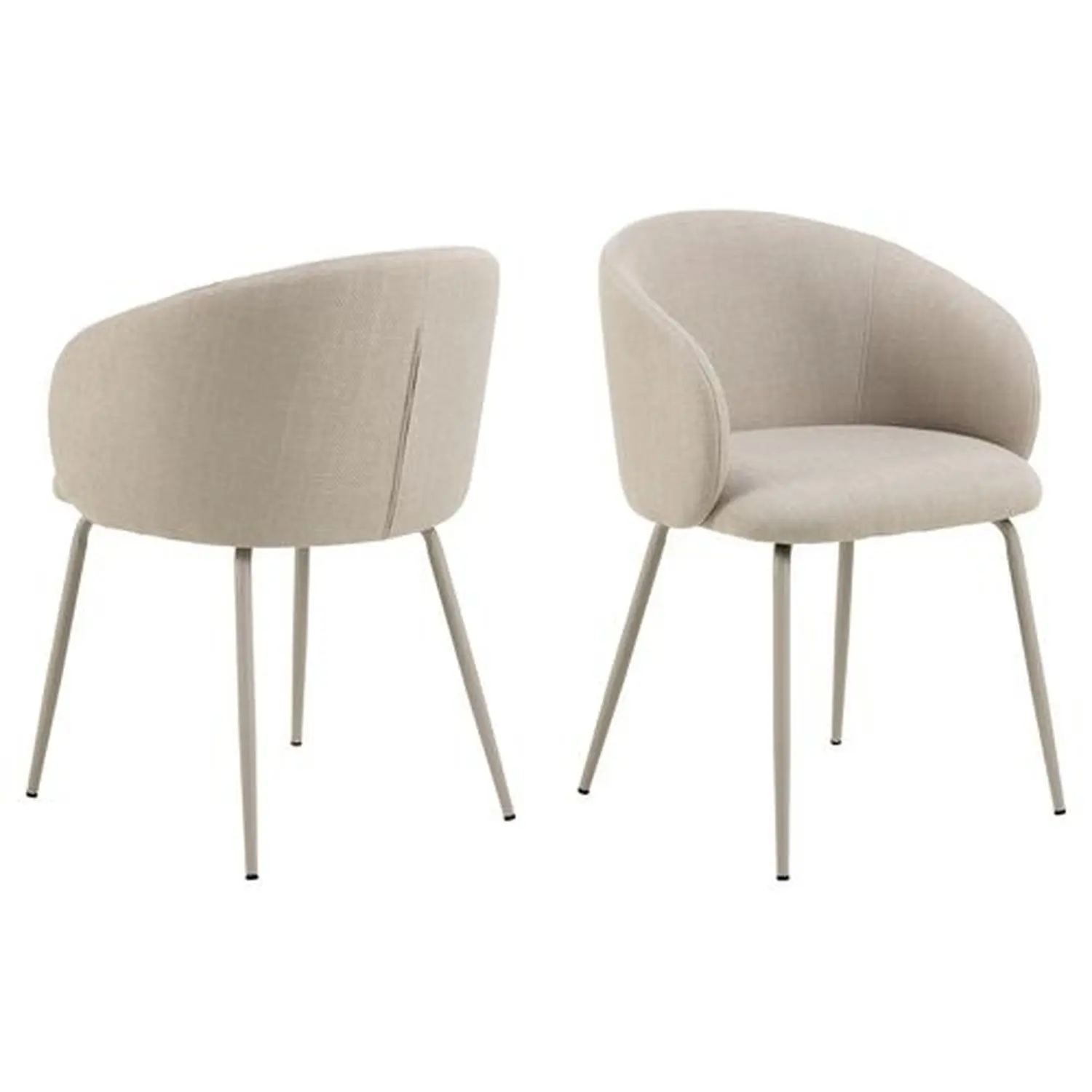 Lot de 2 chaises avec accoudoirs SÖREN – Toilinux