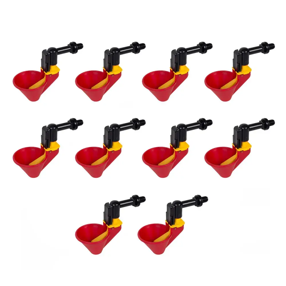 Lot de 10 Abreuvoirs poule à coupelle large diamètre 5 cm Olba Olba