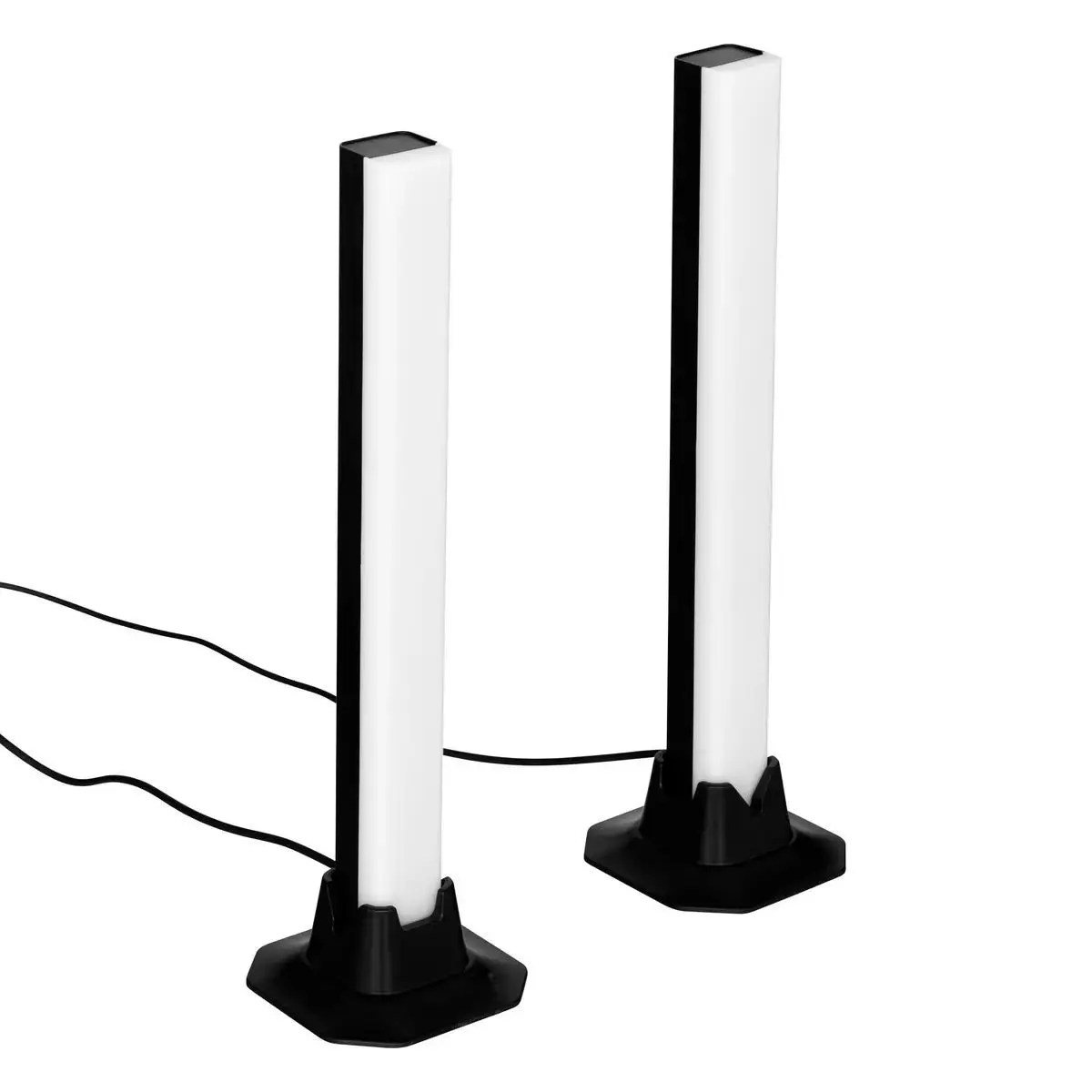 Lot de 2 Barres Lumineuses «Paol» 32cm Noir