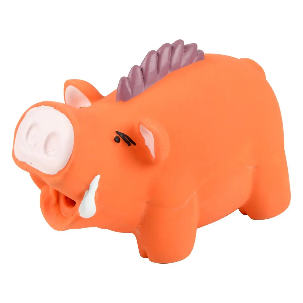 Jouet Sonore en Latex «Sanglier» 16cm Orange