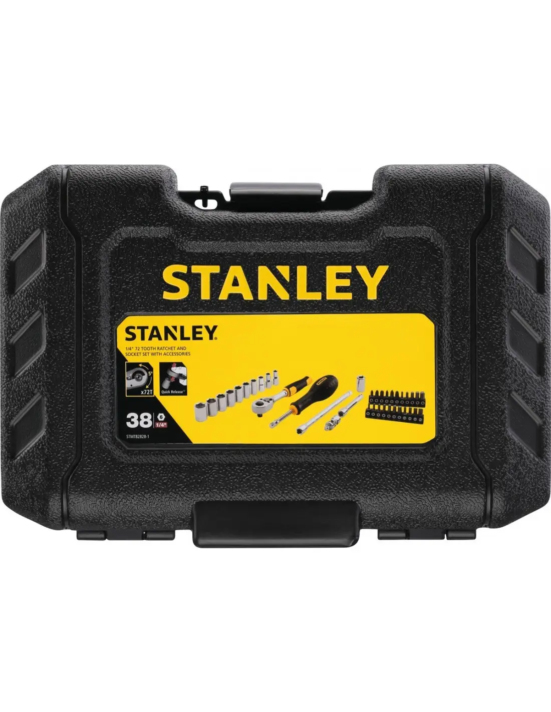 Coffret Douilles 1/4″ Stanley 38 Pièces Kit De Douilles Complet Et Robuste Pour Usage Quotidien. – Stanley