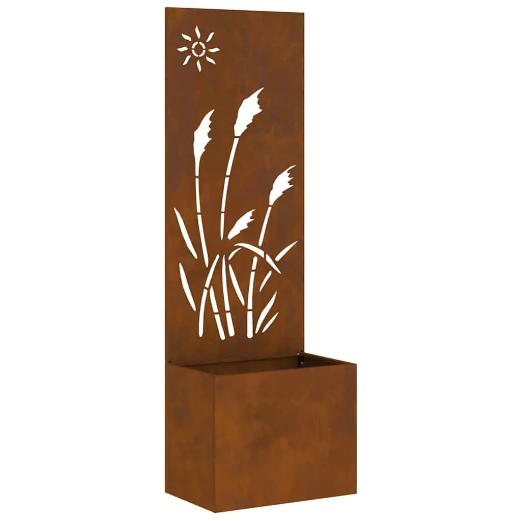 Jardinière – Pot De Fleurs – Bac à Fleurs avec Panneau Décoratif Couleur évoluée 50 x 140 cm g1192