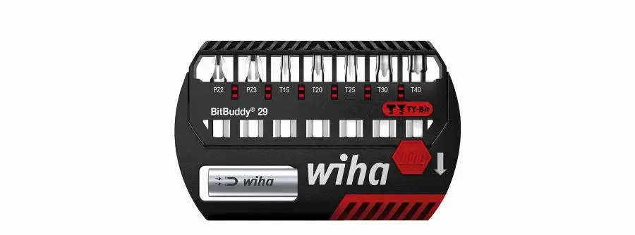 Jeu de 7 embouts BitBuddy TY PZ-Torx 29mm WIHA + porte-embout – 42139