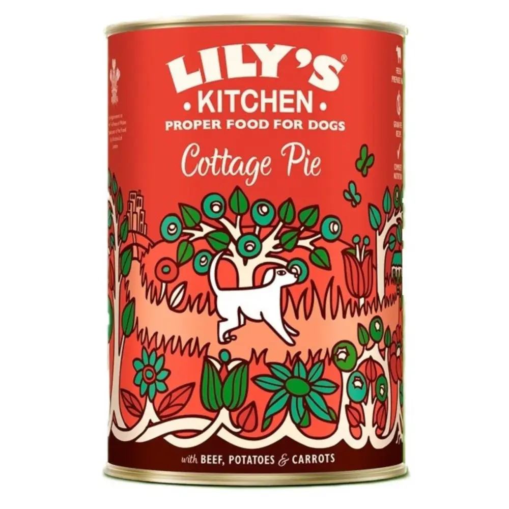 Lily’s Kitchen – Pâtée pour chien bœuf, carottes et pomme de terre. 400G Cottage Pie LILY’S KITCHEN