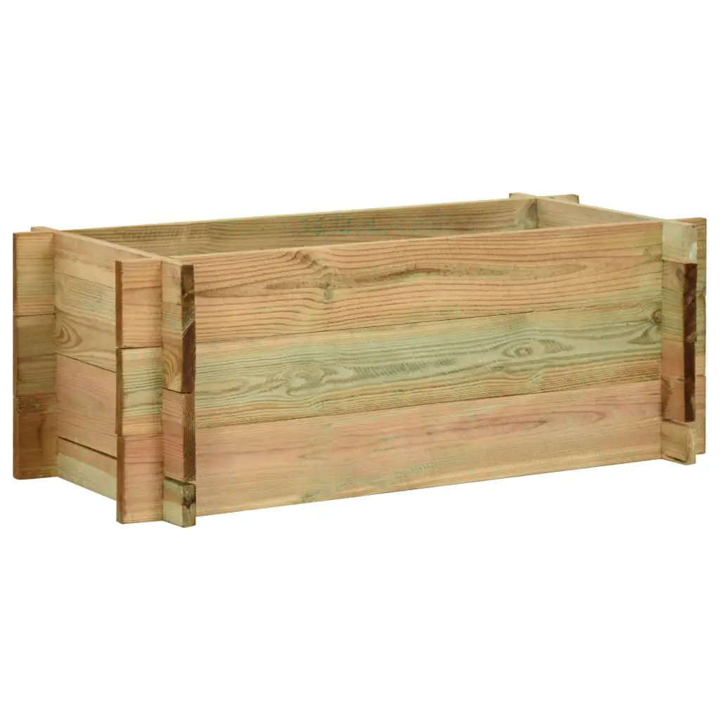 Jardinière surélevée pour légumes Bois de pin imprégné 80 cm vidaXL 43348