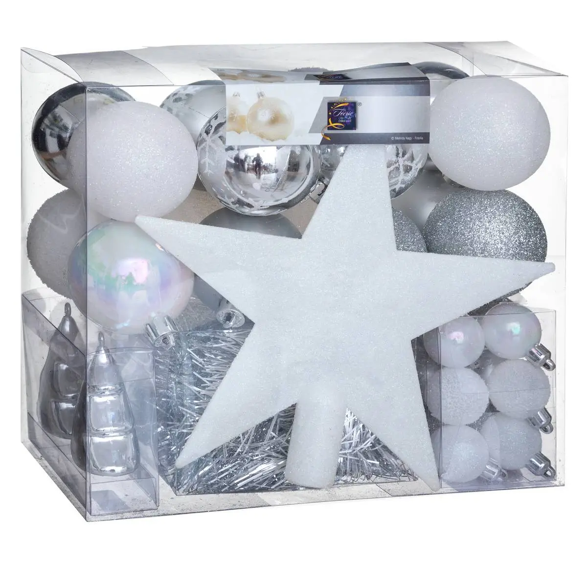 Kit de sapin «Colorama de Noël» 44 pièces rouge or FEERIC LIGHTS & CHRISTMAS
