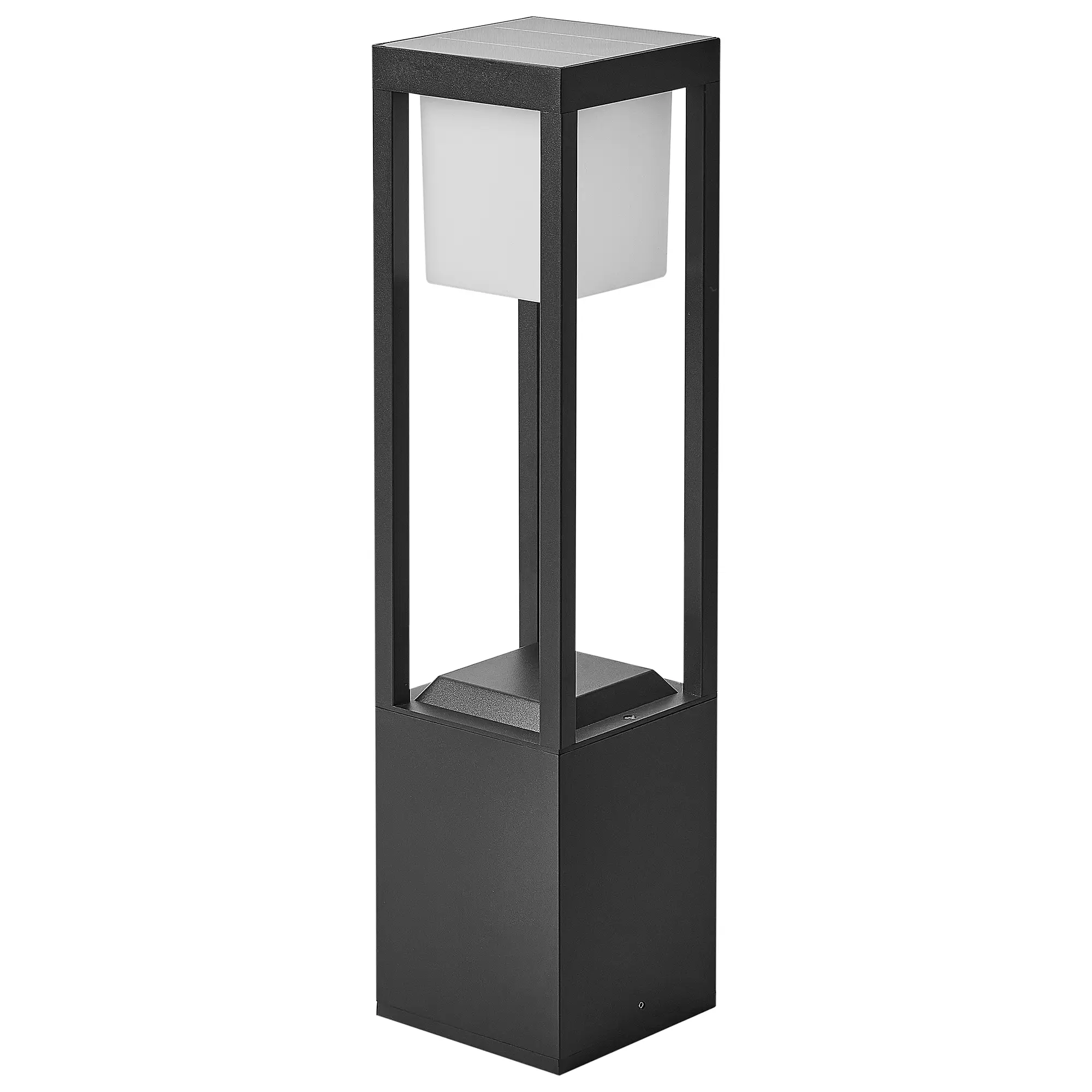 Borne Lumineuse Aluminium Noir LOON – Beliani