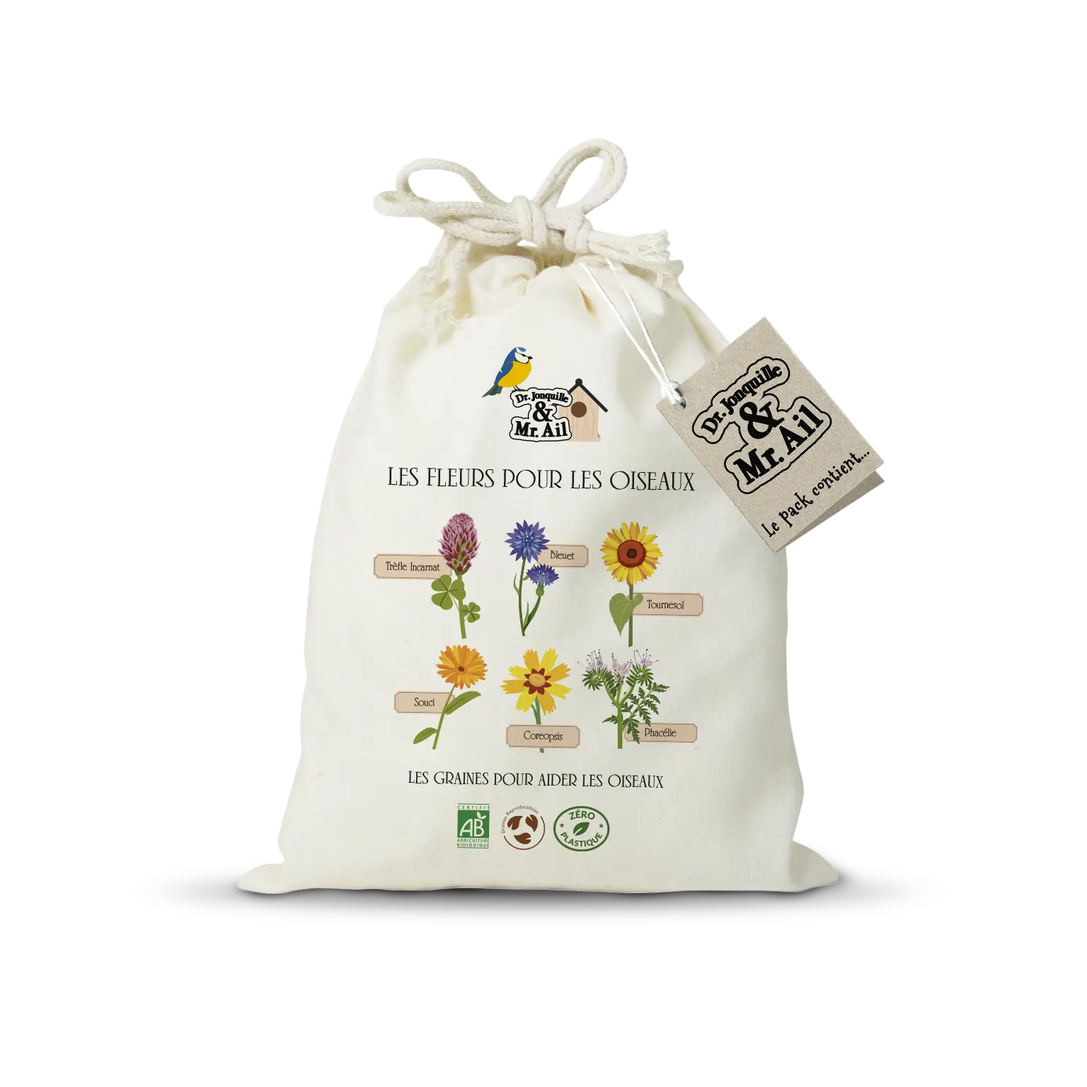 Kit de graines bio – Les fleurs pour les oiseaux