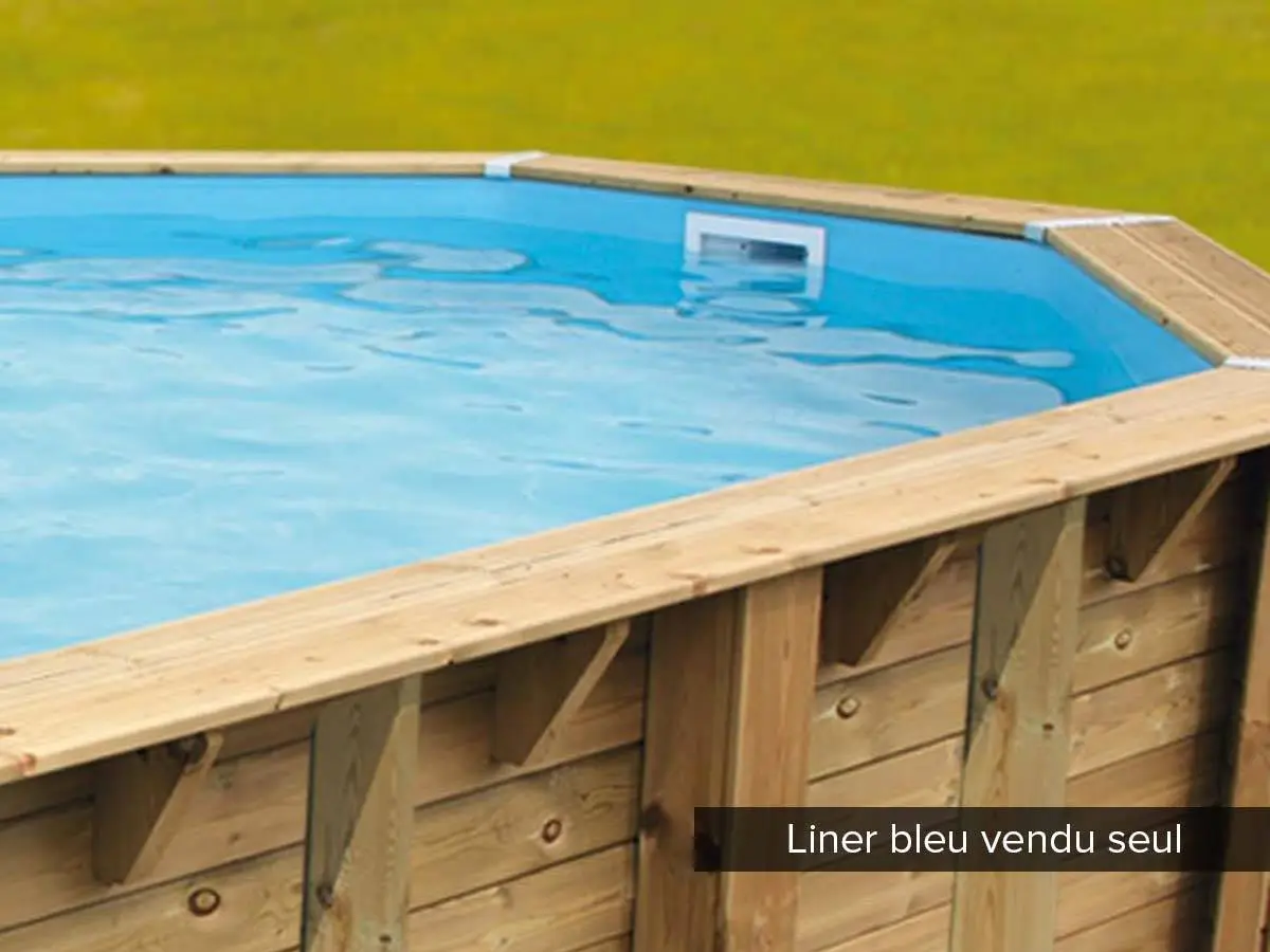 Liner seul Bleu pour piscine bois Azura 3,00 x 3,00 x 1,26 m – Ubbink