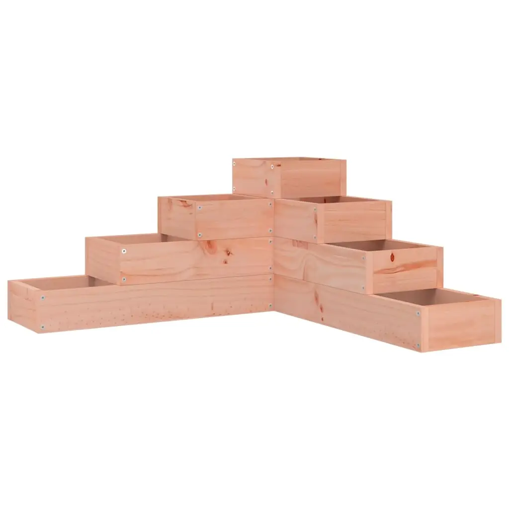 Jardinière | Pot de fleurs | Cache-pot | Bac à fleurs 4 niveaux 80,5x79x36 cm bois de douglas massif