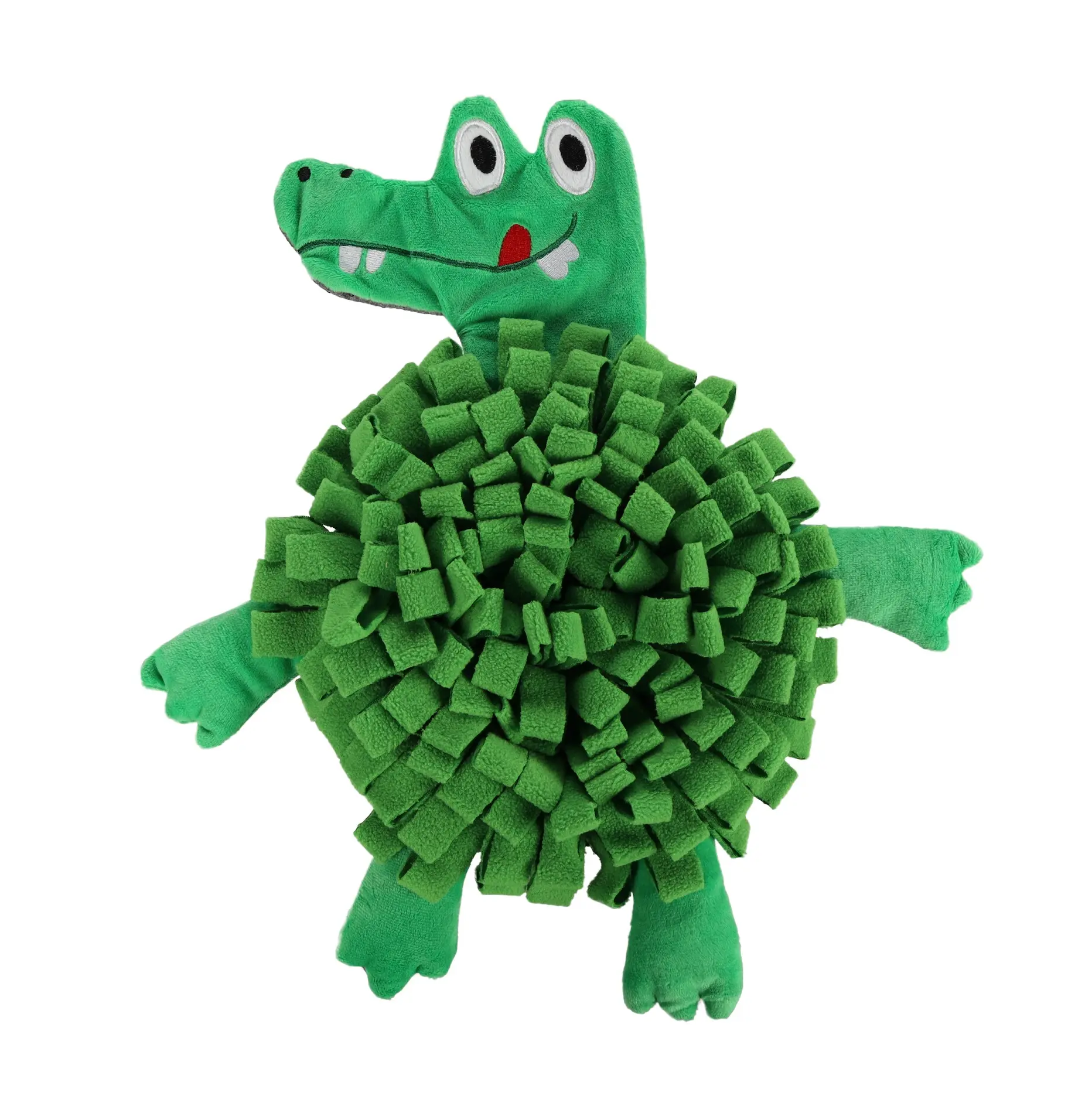 Jeu d’occupation et de fouille jammie Crocodile pour chien 38 cm
