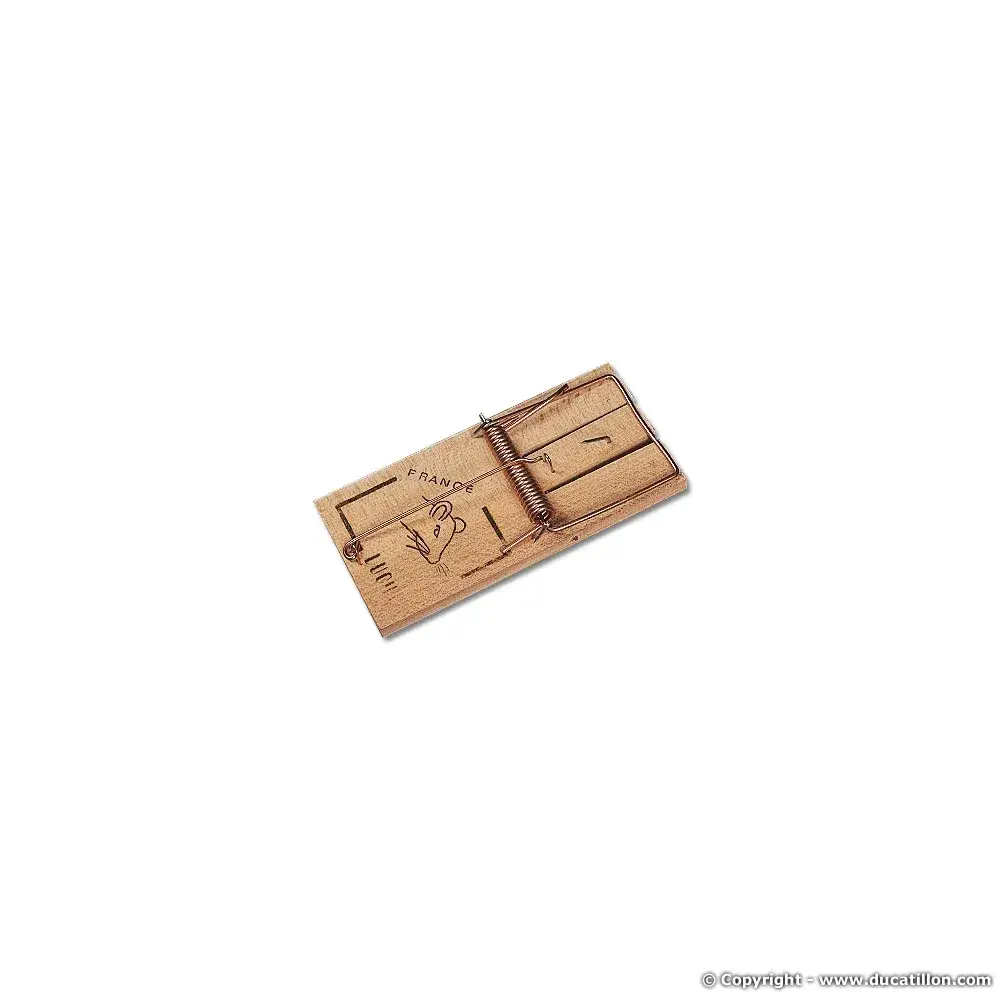 Lot de 10 Tapettes à souris en bois 4,8 X 9,7 cm